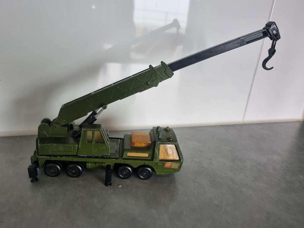 Matchbox Super Kings kraan leger., Ophalen of Verzenden, Gebruikt, Bus of Vrachtwagen, Matchbox