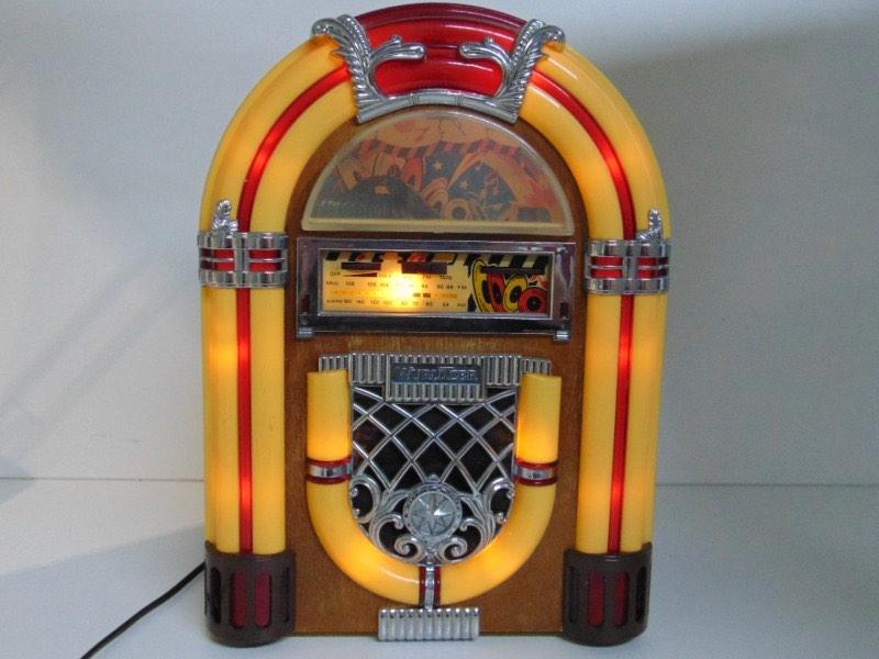 Vintage Jukebox Radio cassette Decoratief met Verlichting, Ophalen of Verzenden, Nieuw