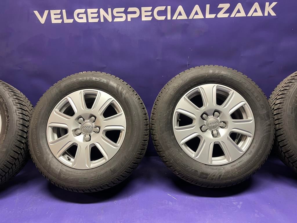Lm velgen 16 inch Audi Q2 met winterbanden, Ophalen, 16 inch, Banden en Velgen, Winterbanden
