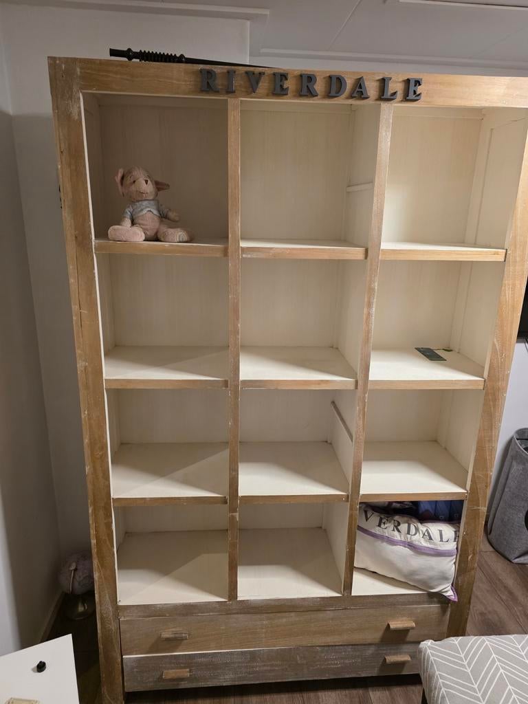 Riverdale, wandkast, vakkenkast, meubel, Huis en Inrichting, Kasten | Vitrinekasten, Ophalen of Verzenden, Gebruikt, 25 tot 50 cm