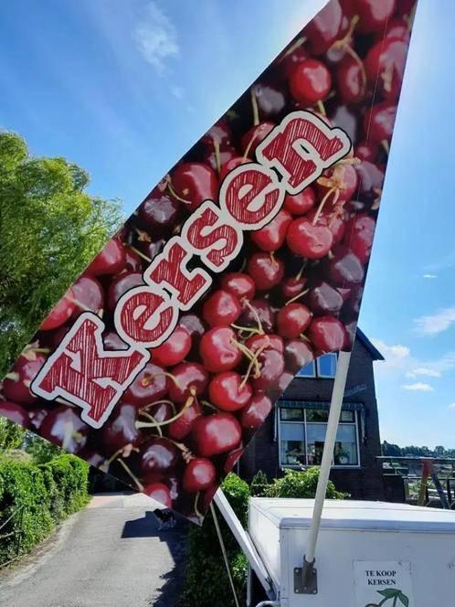 Kersen kiosk vlag, Diversen, Vlaggen en Wimpels, Nieuw, Ophalen