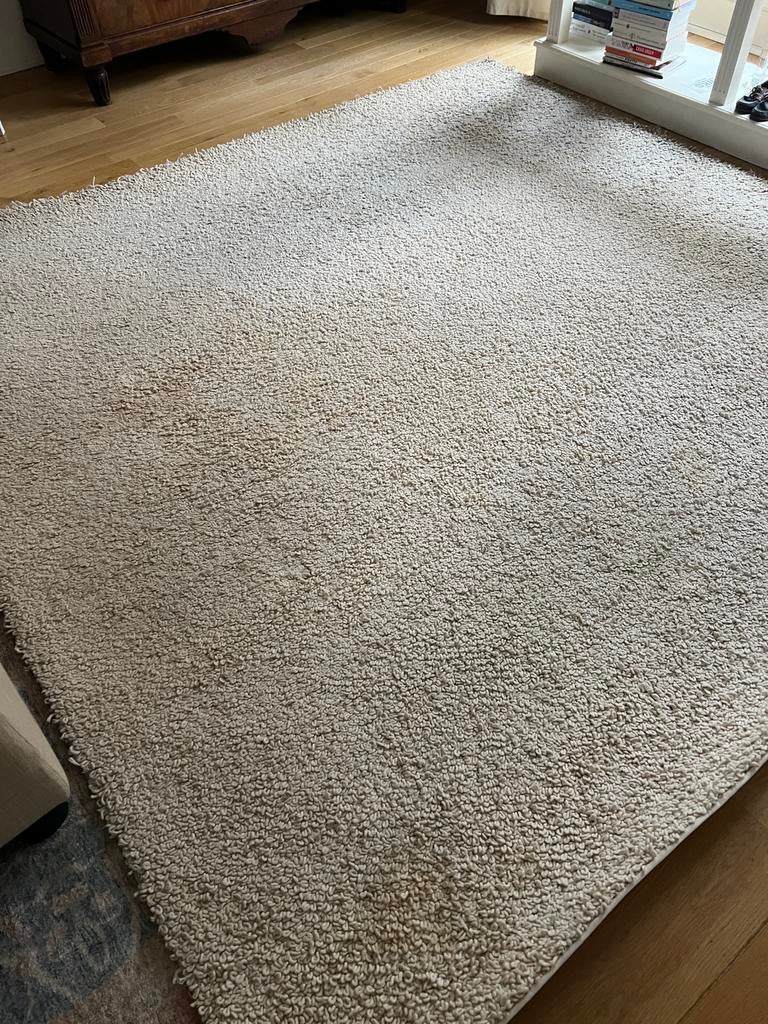 Wollen Cunera kleed 2,50 x 2,50 m, roomwit, Ophalen, Gebruikt, Wit, Vierkant