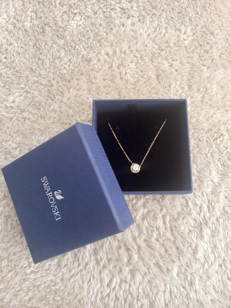 Swarovski Ketting met Kristal - Elegant en Tijdloos, Sieraden, Tassen en Uiterlijk, Kettinghangers, Overige voorstellingen, Glas of Kristal