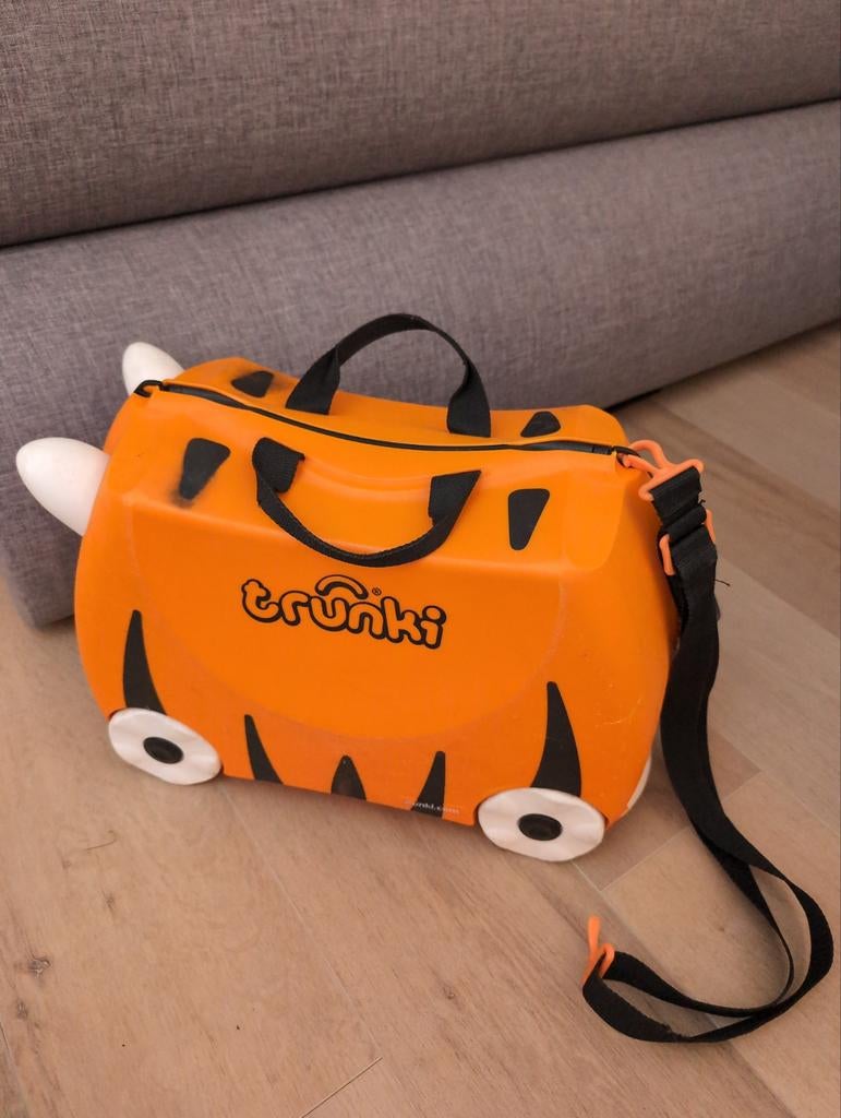 Trunki Tijger Koffer - Kinderkoffer, Ophalen of Verzenden, Gebruikt, Overige merken