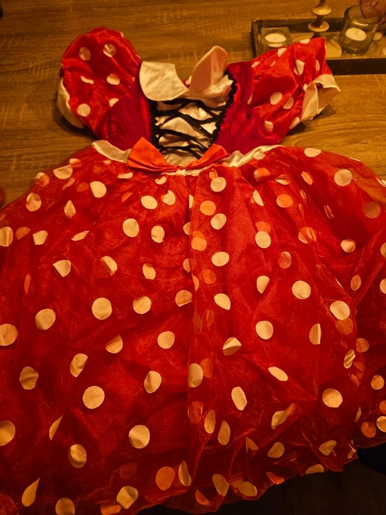 Minnie Mouse Jurk, Ophalen of Verzenden, Zo goed als nieuw, 110 t/m 116, Meisje