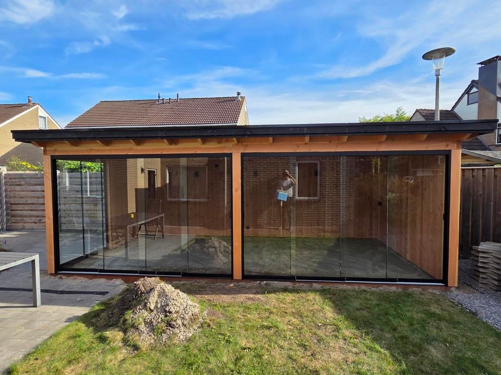 Overkapping , tuinkamer 7x3,5 meter inclusief MONTAGE, Ophalen of Verzenden, Nieuw, Veranda