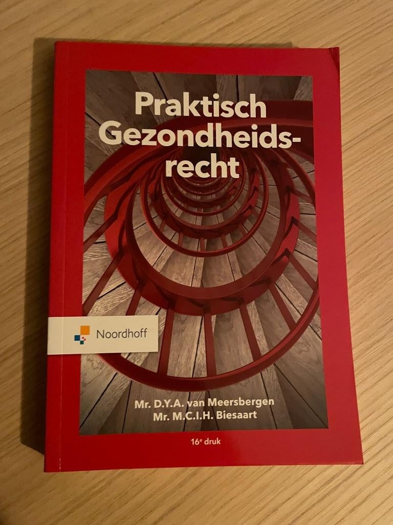 Praktisch gezondheidsrecht, Boeken, Zo goed als nieuw, Noordhoff Uitgevers, Beta, HBO