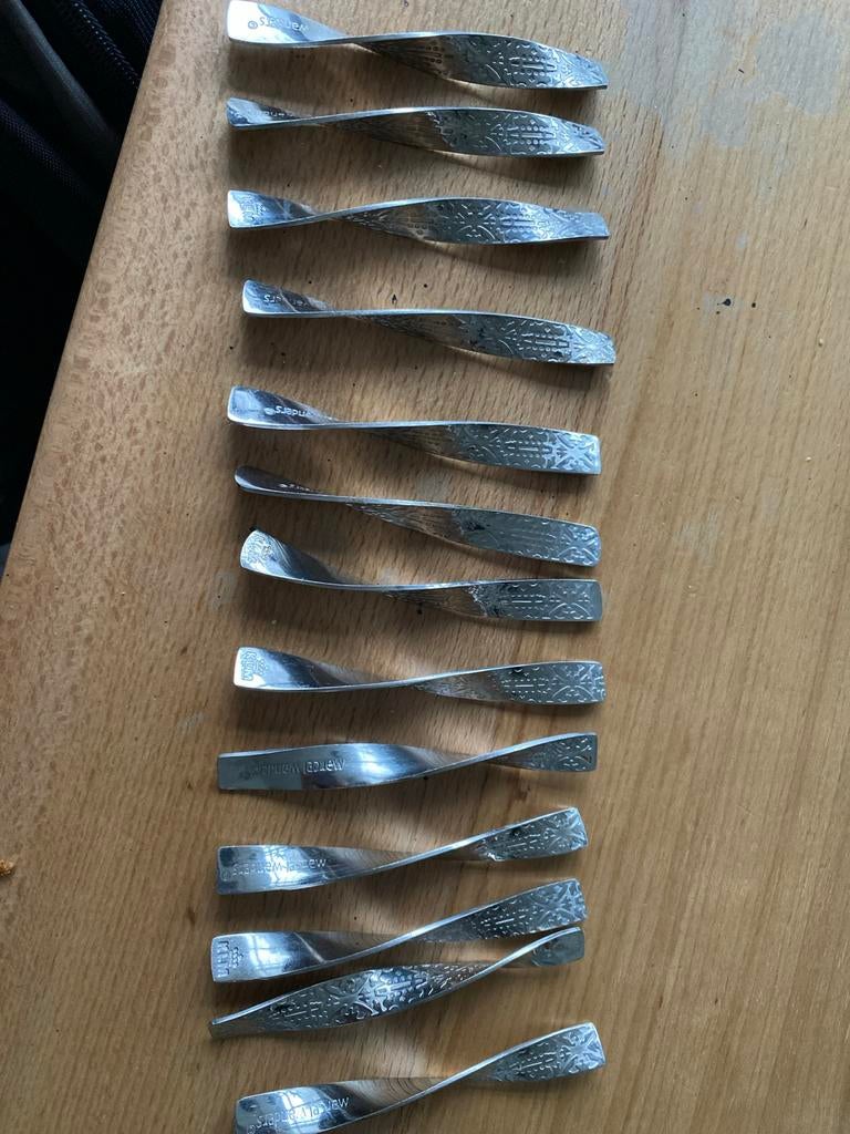 Klm lepeltjes Marcel Wanders 13 stuks, Antiek en Kunst, Antiek | Bestek, Ophalen of Verzenden