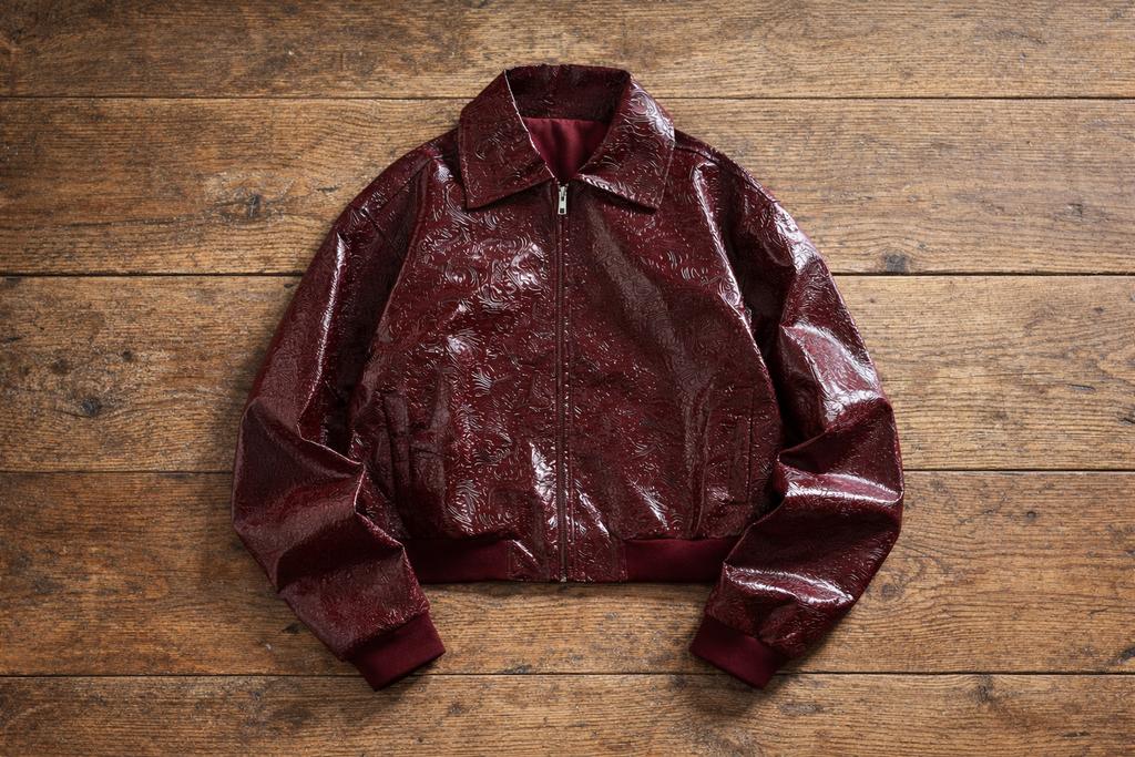 Japanse y2k Stijl / bombervest met patroon – statement piece, Kleding | Heren, Jassen | Winter, Ophalen of Verzenden, Zo goed als nieuw