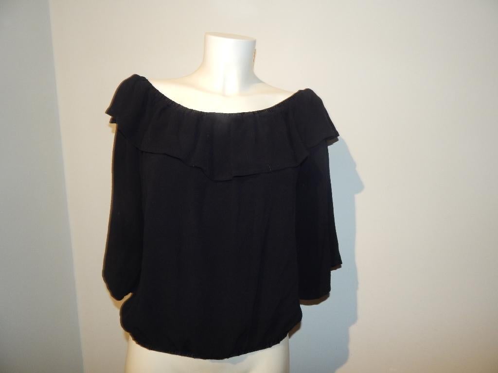 BA&SH soort crop top off shoulder te dragen roesel mt 3/40