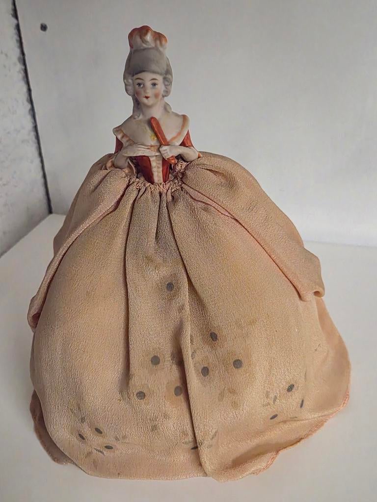 Vintage Porseleinen Half Doll / Halve Pop, Ophalen of Verzenden