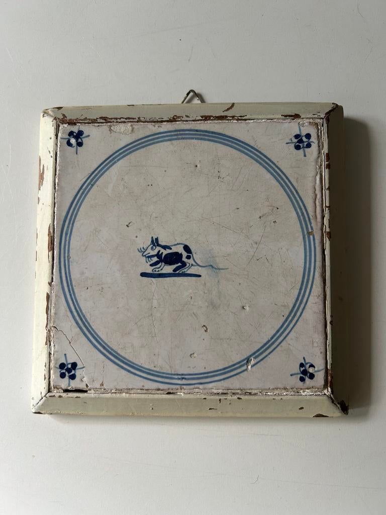 Antieke Tegel ( in Hilversum ), Antiek en Kunst, Antiek | Wandborden en Tegels, Ophalen of Verzenden