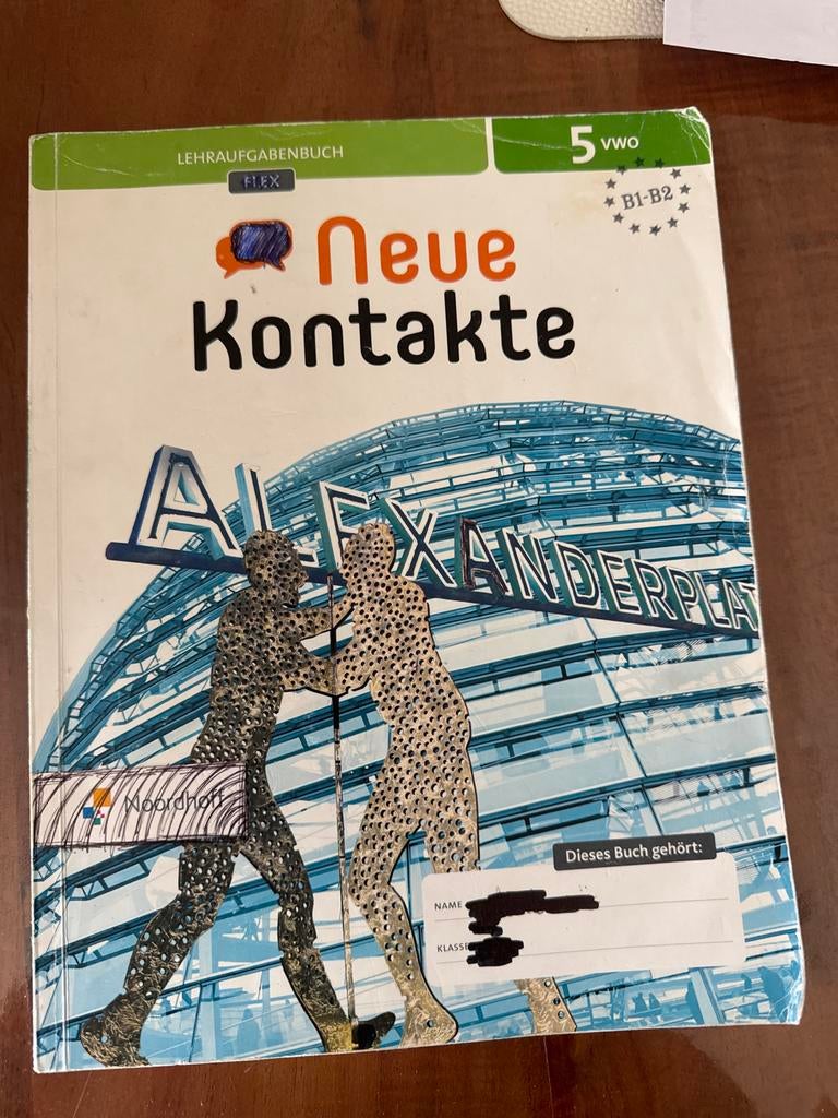 Nieuwe Kontakte 5 VWO Leeropdrachtenboek Duits, Boeken, Schoolboeken, Gelezen, VWO, Duits, Noordhoff