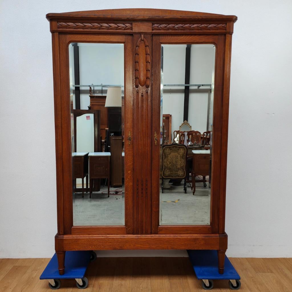 Vintage kledingkast garderobekast kleerkast demontabel 012, Met deur(en), Valkenswaard, Gebruikt, 100 tot 150 cm