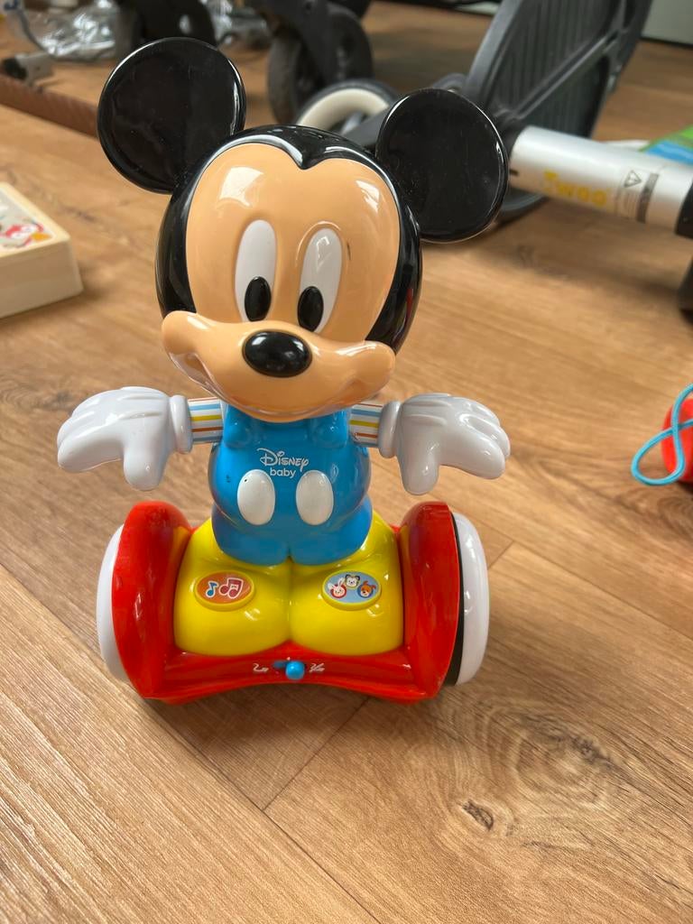Mickey Mouse Baby Speelgoed, Ophalen, Zo goed als nieuw, Auto, Met licht