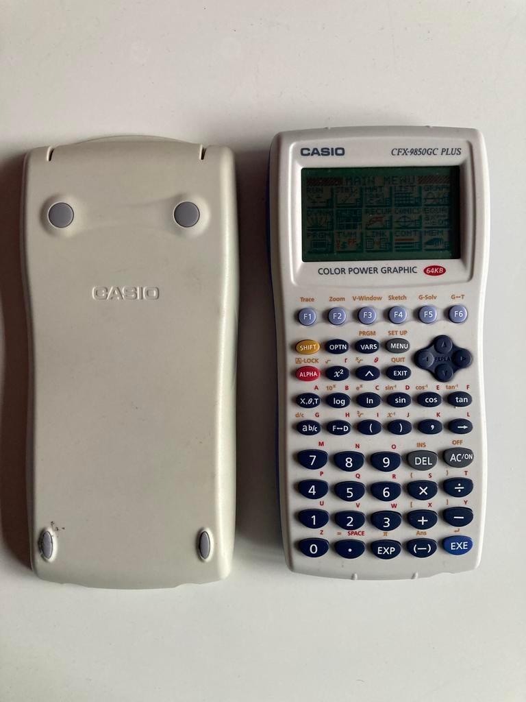 Casio CFX-9850GC PLUS grafische rekenmachine, Ophalen of Verzenden, Grafische rekenmachine, Zo goed als nieuw