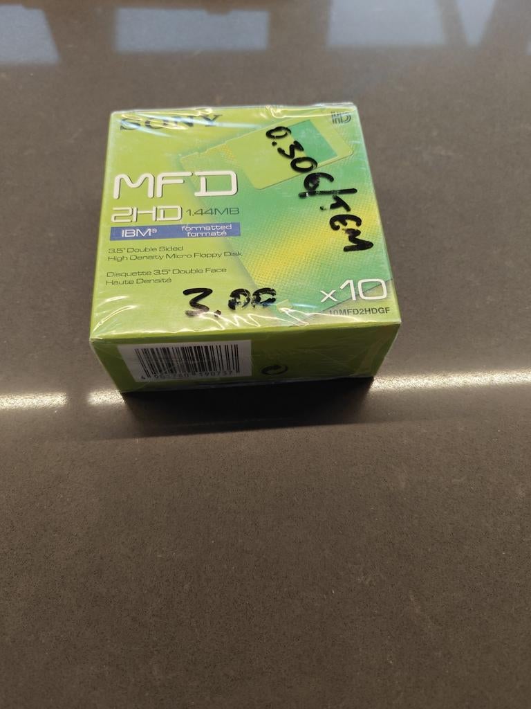 Sony MFD 2HD 1.44MB Floppy Disks - 10 stuks Nieuw, Computers en Software, Beschrijfbare discs, Ophalen of Verzenden, Nieuw, Overige typen