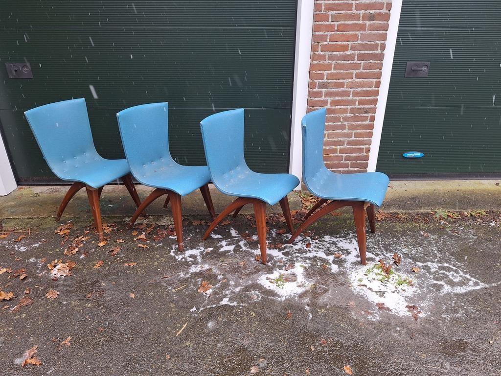 G.J. van Os stoelen vintage skaileer jaren 60 swingchair, Eén persoon, Ticket of Toegangskaart