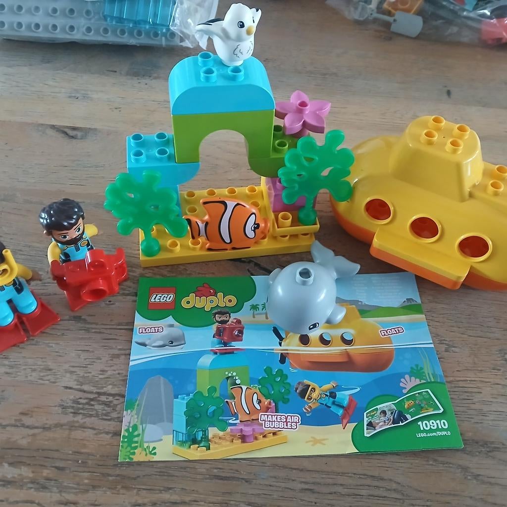 Lego Duplo Onderwater Avontuur Set 10910, Ophalen of Verzenden, Zo goed als nieuw, Complete set, Duplo
