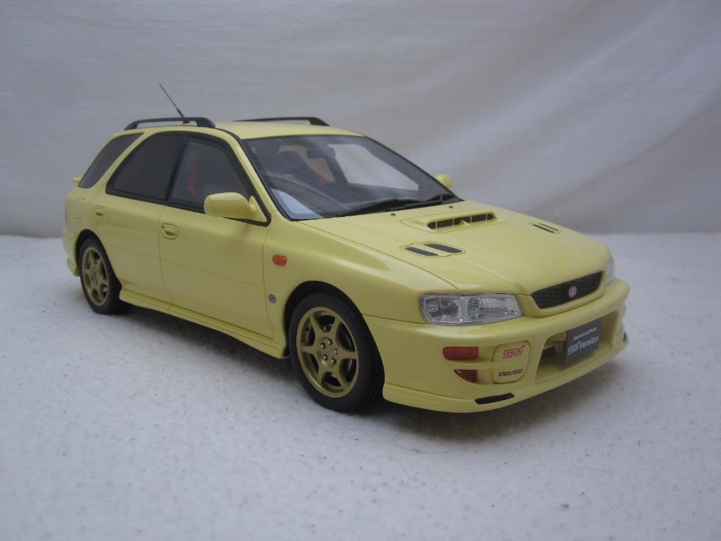Subaru Impreza WRX STi Sport Wagon 1999 geel 1:18 OttOmobile, Hobby en Vrije tijd, Modelauto's | 1:18, Ophalen of Verzenden, Nieuw