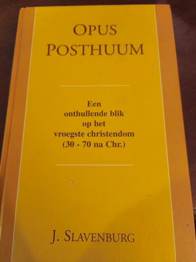 Opus Posthuum - J. Slavenburg, Boeken, Ophalen of Verzenden