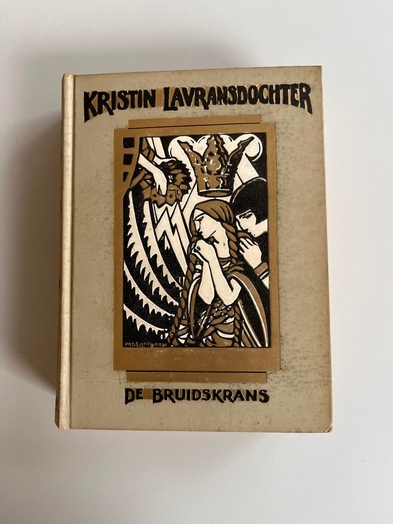 Kristin Lavransdochter - De Bruidskrans jugendstil kaft, Ophalen of Verzenden, Gelezen, Europa overig