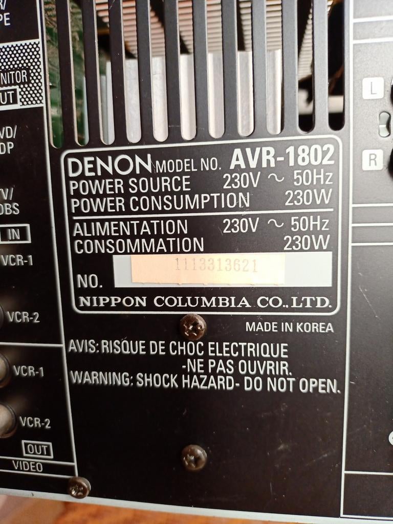 DENON avr1802, Ophalen, Gebruikt, Minder dan 500 watt