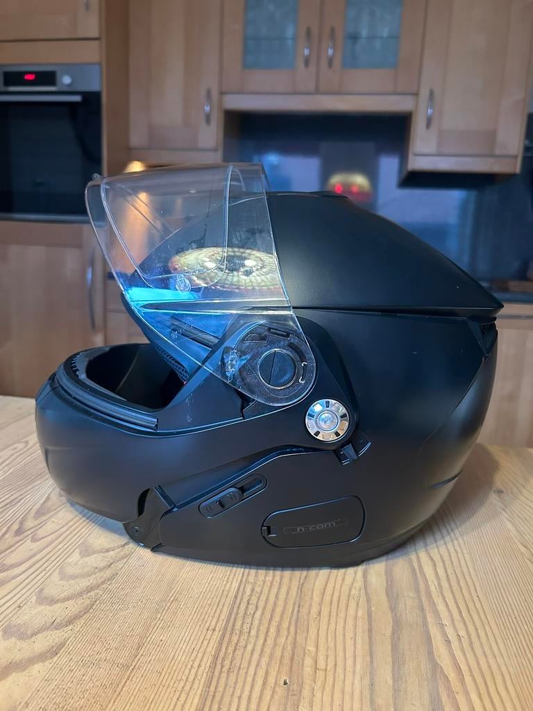 Nolan N90-2 Classic mat zwart Xl, Motoren, Ophalen, Systeemhelm, XL, Nieuw zonder kaartje