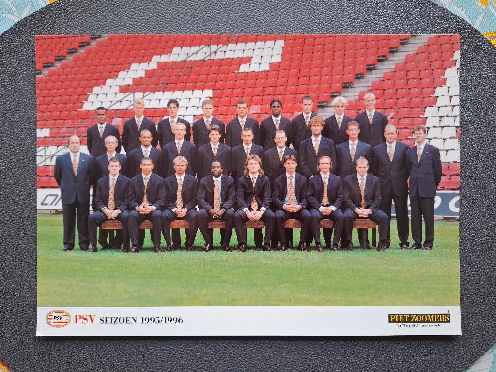 Elftalfoto PSV seizoen 1995-1996, Ophalen of Verzenden, Zo goed als nieuw, PSV, Poster, Plaatje of Sticker