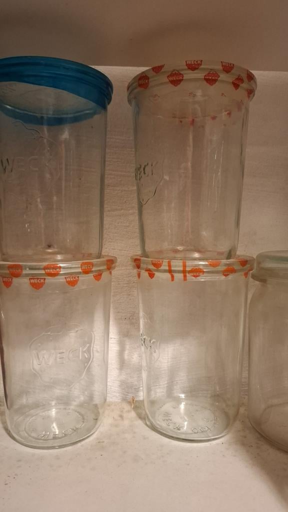 Glazen weckpotten zgan, Huis en Inrichting, Keuken | Potten en Pannen, Ophalen of Verzenden, Zo goed als nieuw, Glas, Pot, Bus of Blik