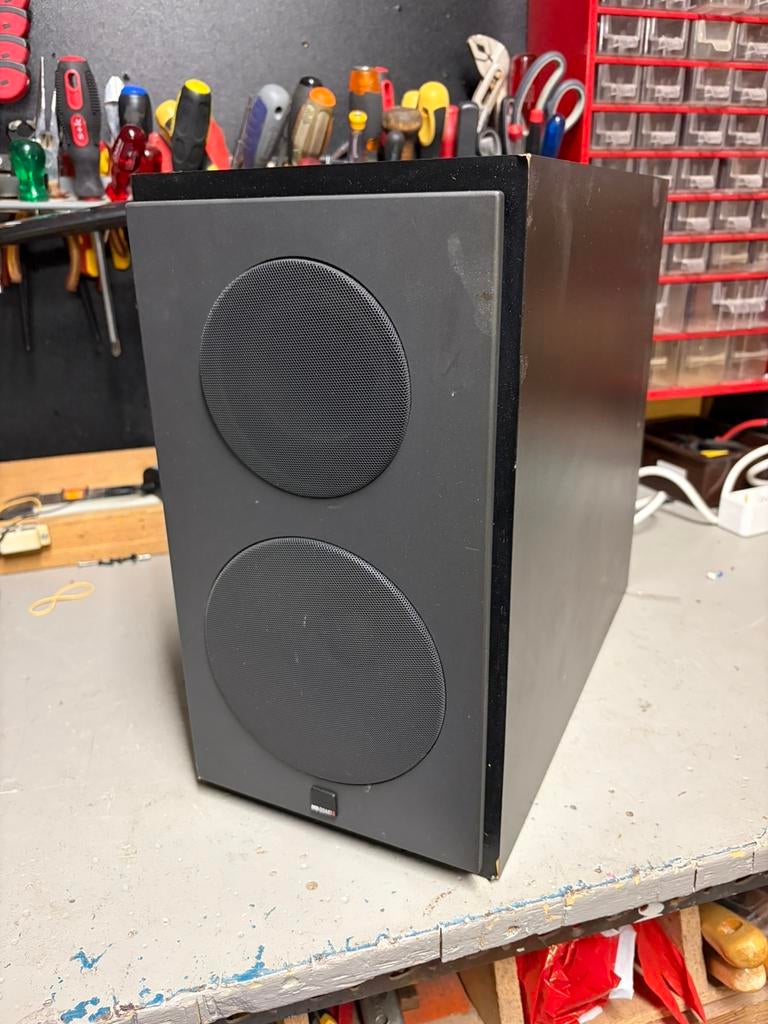 MB quart ql 252d sub, Audio, Tv en Foto, Luidsprekers, Subwoofer, Zo goed als nieuw, 120 watt of meer, Ophalen