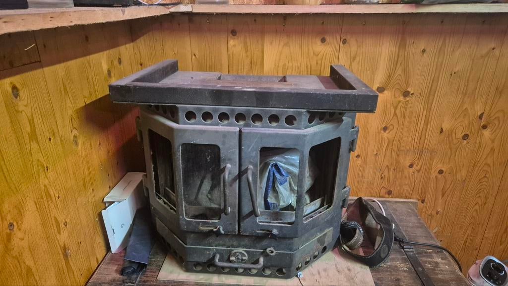 Barbas Houtkachel Inbouw - Klassiek en Sfeervol, Gebruikt, Houtkachel, Ophalen of Verzenden, Inbouw