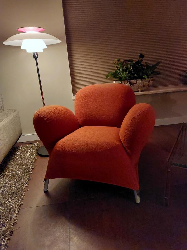 Longa Label Design arm fauteuil Gerard van den Berg Bobo, Ophalen, Gebruikt, 75 tot 100 cm, Stof