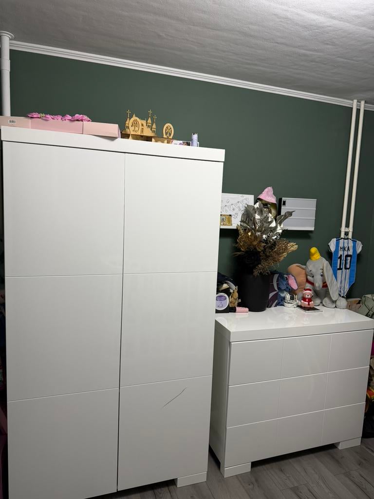 Babykamer meubel wit hoogglans, Kinderen en Baby's, Kinderkamer | Complete kinderkamers, Ophalen