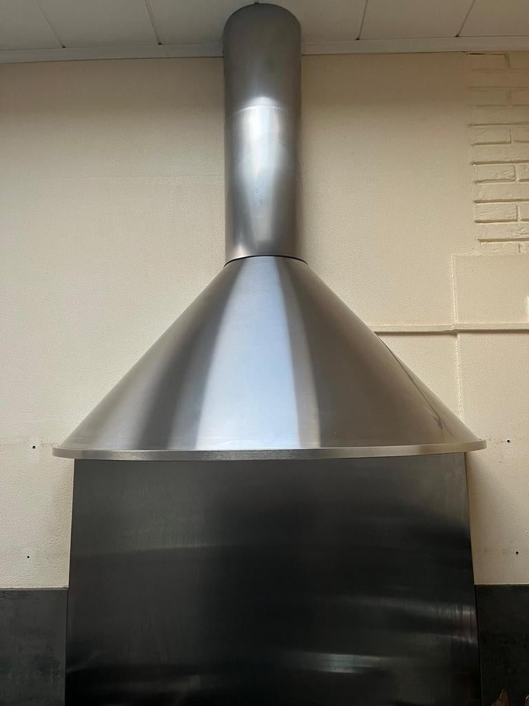 Mooie, goed werkende afzuigkap, Witgoed en Apparatuur, Afzuigkappen, Gebruikt, Wandschouwkap, Ophalen of Verzenden, Vrijstaand