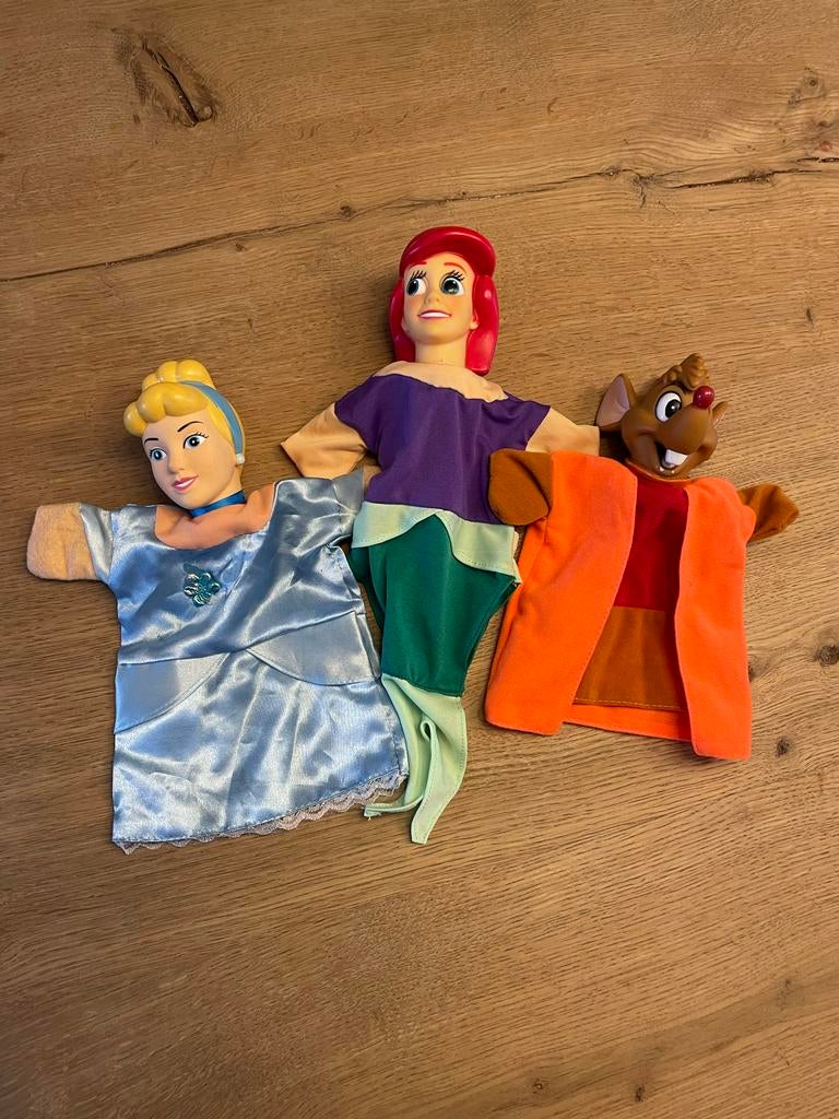 Disney Prinsessen Handpoppen Set, Ophalen of Verzenden, Gebruikt, Overige typen