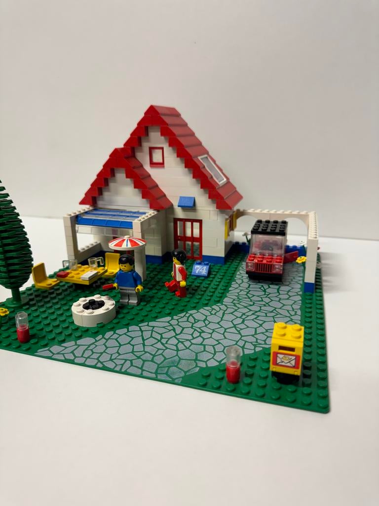 Vintage LEGO Legoland Huis met Auto 6374, Ophalen, Gebruikt