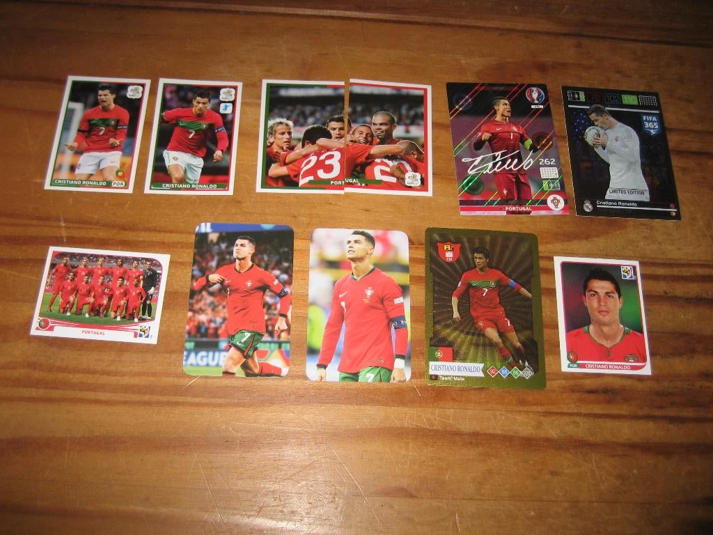 christiano ronaldo portugal plaatjes, Hobby en Vrije tijd, Stickers en Plaatjes, Ophalen of Verzenden, Zo goed als nieuw, Meerdere plaatjes