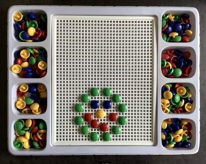 Insteekmozaiek, Kinderen en Baby's, Speelgoed | Educatief en Creatief, Ophalen of Verzenden, Gebruikt, Ontdekken