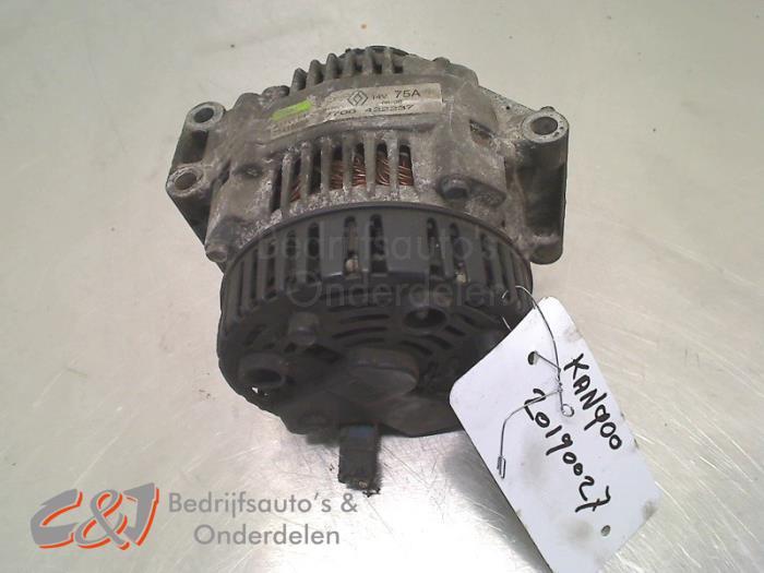 Dynamo van een Renault Kangoo, Auto-onderdelen, Motor en Toebehoren, Renault, Gebruikt, 3 maanden garantie, Ophalen of Verzenden