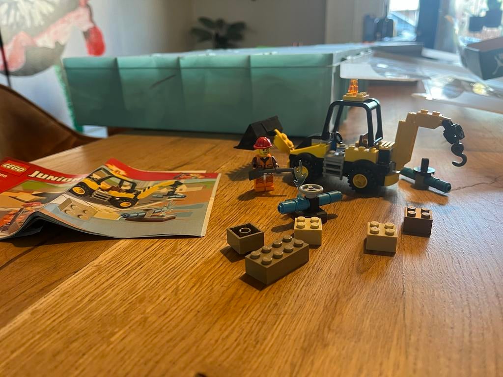 Lego Juniors Graafmachine 10666 - Complete Set, Ophalen of Verzenden, Zo goed als nieuw, Complete set, Lego