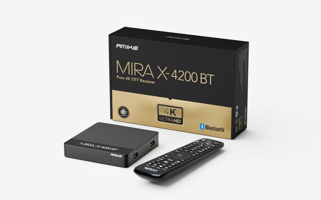 Amiko Mira-X 4200 BT Linux IPTV Box, Audio, Tv en Foto, Mediaspelers, Ophalen of Verzenden, Nieuw, HDMI, Minder dan 500 GB