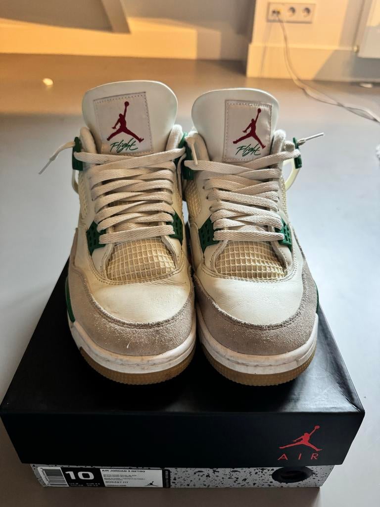 Air Jordan 4 Retro Pine Green, Ophalen of Verzenden, Zo goed als nieuw