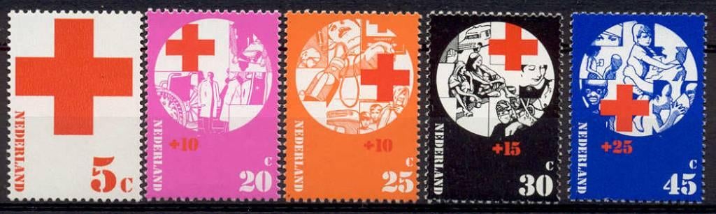 Nederland  1015 - 1019  postfris, Verzenden, Postfris