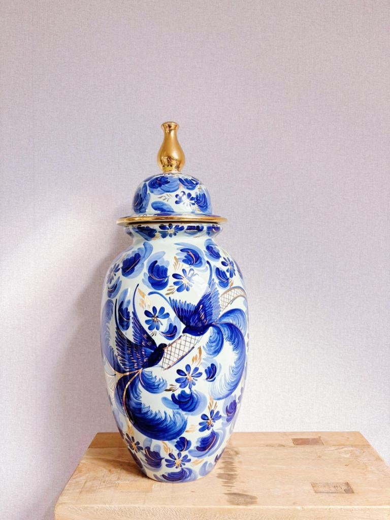 Grote vaas : H. Bequet - Quaregnon, Ophalen of Verzenden