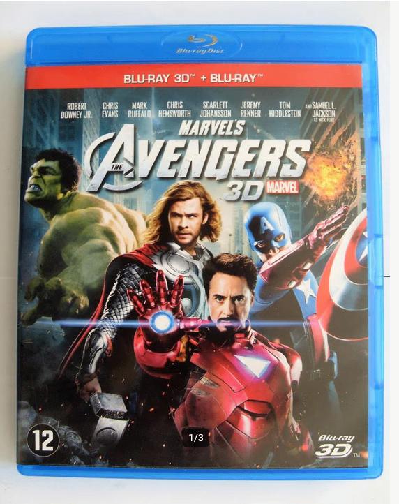 The Avengers 2D & 3D (originele Blu-rays) Marvel, Ophalen of Verzenden, Zo goed als nieuw, Science Fiction en Fantasy