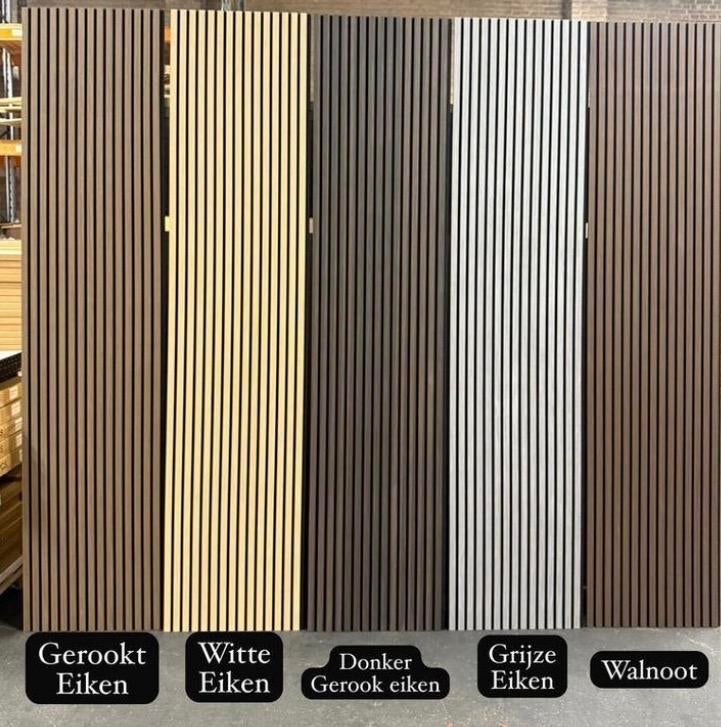 Akoestische wandpanelen - eikenhout, Ophalen, Eiken, Overige typen, Nieuw