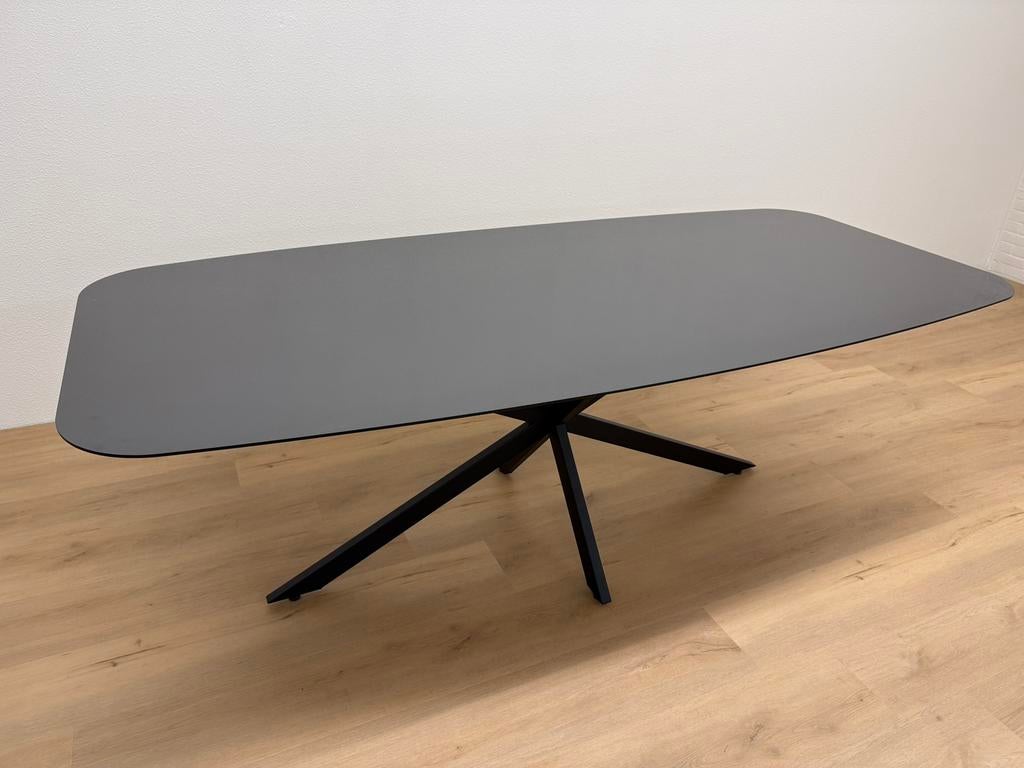 Deens ovale eettafel HPL 200x100 - 10% korting, Huis en Inrichting, Tafels | Eettafels, 100 tot 150 cm, 200 cm of meer, Ophalen of Verzenden