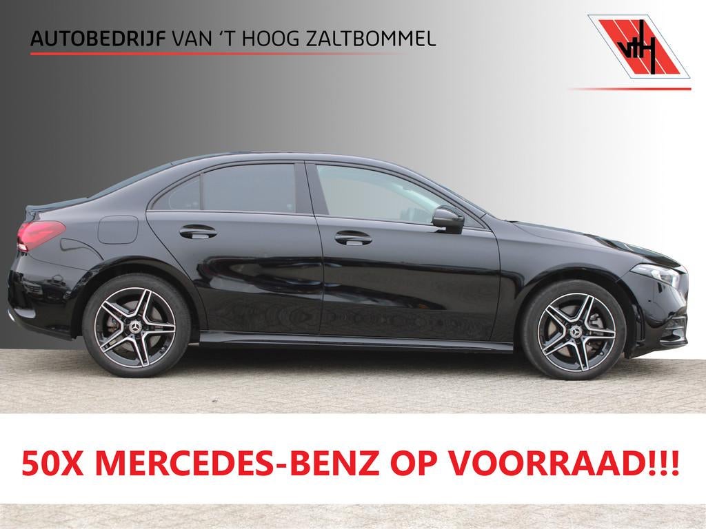 Mercedes-Benz A-Klasse 250e AUT8 AMG Line NIGHT PAKKET SFEER, Gebruikt, Zwart, 218 pk, Bedrijf