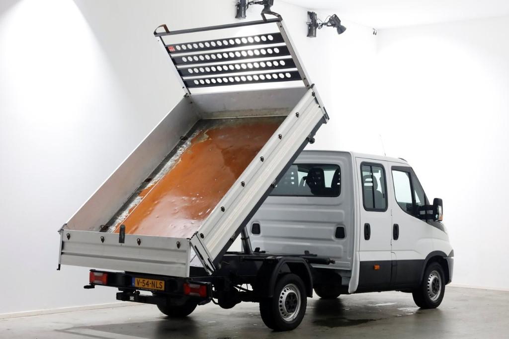 Iveco Daily 35S14 316pk E6 L2H1 D.C. 3-Zijdige Kipper Airco/, Auto's, Bestelauto's, Gebruikt, Euro 6, Iveco, 7 stoelen